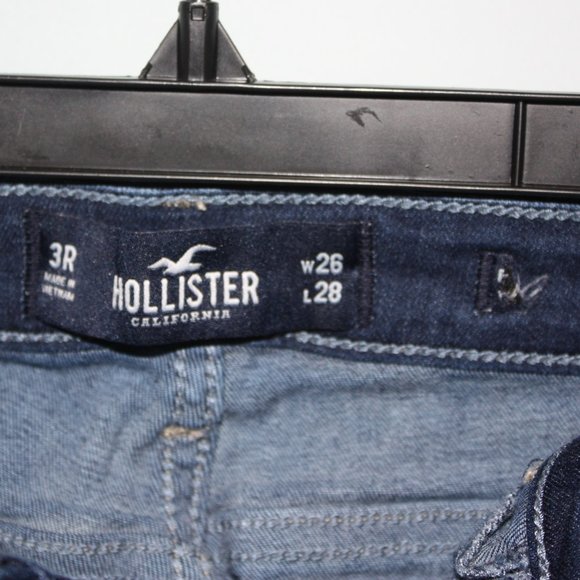Hollister, Dark Blue Ripped Jeggings (3R)(W26 L28) - Picture 4 of 4